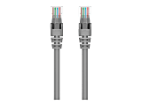 Belkin - Patch cable - RJ-45 (M) to RJ-45 (M) - 6 in - 0.2 in - UTP - CAT 6 - molded, snagless, stranded - gray