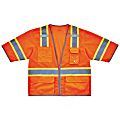 Ergodyne GloWear® Safety Vest, 2-Tone Hi-Vis Surveyor 8346Z, Class 3, Small/Medium, Orange