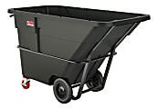 Suncast Commercial Heavy-Duty Tilt Truck, 1.5 Cu Yd., 49"H x 85-7/8"W x 41-1/4"D, Black 1 thumbnail image