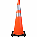 Tatco Slimline Traffic Cones, 36"H, Reflective, Flexible, Polyvinyl Chloride (PVC), Orange 1 thumbnail image