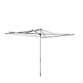 Honey Can Do Outdoor Umbrella Dryer, 91-9/16”H x 72-11/16”W x 83-3/4”D, Silver 1 thumbnail image