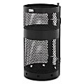 Rubbermaid® Commercial Towne Series Round Steel Pole-Mounted Waste Receptacle, 10 Gallons, Black 1 thumbnail image