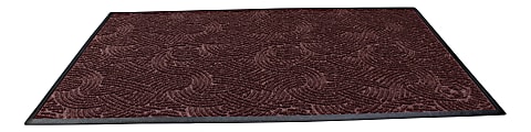 Waterhog Plus Swirl Floor Mat, 48" x 96", Maroon