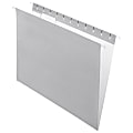 Office Depot® Brand 2-Tone Hanging File Folders, 1/5 Cut, 8 1/2" x 11", Letter Size, Gray, Box Of 25 Folders 1 thumbnail image
