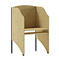 Flash Furniture Starter Study Carrel, 49 5/8"H x 32 5/8"W x 24 7/16"D, Oak 1 thumbnail image