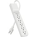 Belkin® Home/Office Series Surge Protector, 6 Outlets, 10' Cord, 700 Joules, White