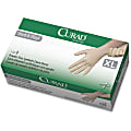 Medline Powder-free Stretch Vinyl Exam Gloves - X-Large Size - Vinyl - Cream - Stretchable, Powder-free, Latex-free, Non-sterile, Beaded Cuff - For Multipurpose - 130 / Box - 9.50" Glove Length