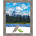 Amanti Art Marred Pewter Wood Picture Frame, 19" x 23", Matted For 16" x 20"