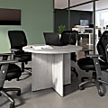 Bush Business Furniture 42-inch Round Conference Table with Wood Base, Platinum Gray, Standard Delivery 1 thumbnail image
