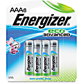 Energizer EcoAdvanced AAA Batteries - For Multipurpose - AAA - Alkaline - 6 / Pack