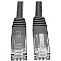 Tripp Lite Cat6 Gigabit Molded Patch Cable RJ45 M/M 550MHz 24 AWG Black 20' - 128 MB/s - 20 ft - Black 1 thumbnail image