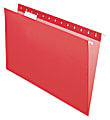 Office Depot® Brand 2-Tone Hanging File Folders, 1/5 Cut, 8 1/2" x 14", Legal Size, Red, Box Of 25 Folders