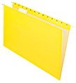 Office Depot® Brand 2-Tone Hanging File Folders, 1/5 Cut, 8 1/2" x 14", Legal Size, Yellow, Box Of 25 Folders