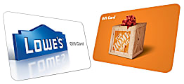 $15 Home Depot or Lowe's eGift Card