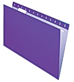 Office Depot® Brand 2-Tone Hanging File Folders, 1/5 Cut, 8 1/2" x 14", Legal Size, Purple, Box Of 25 Folders