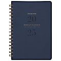 2025-2026 AT-A-GLANCE® Signature Collection Weekly/Monthly Planner, 5-1/2" x 8-1/2", Navy, January To January, YP20020