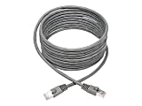 Tripp Lite Cat6a Snagless Shielded STP Network Patch Cable 10G Certified, PoE, Gray RJ45 M/M 14ft 14' - 1 x RJ-45 Male Network - 1 x RJ-45 Male Network - Shielding - Gray