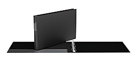 Stride® Heavy-Duty Spreadsheet 3-Ring Binder, 1" D-Rings, Black 1 thumbnail image