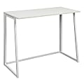 Office Star™ Contempo 36"W Tool-less Folding Writing Desk, White Oak/White