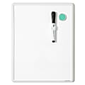U Brands Contempo Magnetic Dry-Erase Board, 14" X 11", White Plastic Frame (252U00-04) 1 thumbnail image