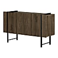 South Shore Mezzy 17"W Sideboard, Brown Walnut