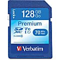 Verbatim™ Premium UHS-I Class 10 SDXC Memory Card, 128GB