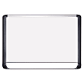 MasterVision® Porcelain Dry-Erase Whiteboard, 48" x 72", Aluminum Frame With Silver/Black Finish