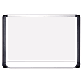 MasterVision® Porcelain Dry-Erase Whiteboard, 48" x 72", Aluminum Frame With Silver/Black Finish 1 thumbnail image