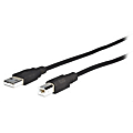 Comprehensive Standard USB2-AB-25ST USB Cable Adapter - 25 ft USB Data Transfer Cable for Keyboard, Mouse, Camera, Scanner, Printer - First End: 1 x Type A USB - Second End: 1 x Type B Male USB - Shielding - Black 1 thumbnail image
