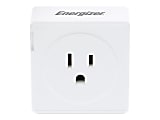 Energizer Smart Plug with Energy Monitor - 1 x AC Power Plug - 135 V / 15 A - Alexa, Google Assistant Supported