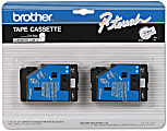 Brother® TCM-OZ Black-On-Clear Matte Tapes, 0.38" x 25', Pack Of 2 1 thumbnail image