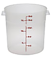 Cambro Translucent Round Food Storage Containers, 18 Qt, Pack Of 6 Containers