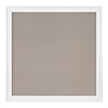 DesignOvations Bosc Non-Magnetic Framed Linen Fabric Pinboard, 31-1/2" x 31-1/2", Gray, White Plastic Frame 1 thumbnail image