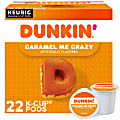 Dunkin' Donuts Coffee K-Cup® Pods, Caramel Me Crazy, Medium Roast, Box Of 22 Pods