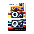 Casio® XR9X2S Black-On-Clear Tapes, 0.38" x 26', Pack Of 2 1 thumbnail image