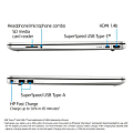 HP 15-ef1083od Laptop, 15.6" Screen, AMD Ryzen 7, 16GB Memory, 256GB Solid State Drive, Wi-Fi 6, Windows® 10, 42B65UA#ABA 
