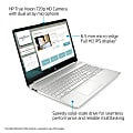 HP 15-ef1083od Laptop, 15.6" Screen, AMD Ryzen 7, 16GB Memory, 256GB Solid State Drive, Wi-Fi 6, Windows® 10, 42B65UA#ABA 