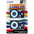 Casio® XR18WE2S Black-On-White Tapes, 0.75" x 26', Pack Of 2 1 thumbnail image