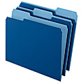Office Depot® Brand Top-Tab Color File Folders, 1/3 Cut, Letter Size, Navy, Box Of 100