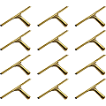 Ettore Brass Squeegee - Rubber Blade - 5.5" Height x 11.8" Width x 1.3" Length - Lightweight, Changeable Blade, Streak-free - Brass - 12 / Carton 1 thumbnail image