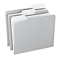 Office Depot® Brand 2-Tone File Folders, 1/3 Cut, Letter Size, Gray, Box Of 100 1 thumbnail image