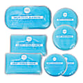 AllSett Health® Reusable Hot And Cold Gel Packs For Injuries, 3-7/8” x 7-5/16”, Blue, Pack Of 7 Gel Packs 1 thumbnail image