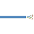 Black Box CAT5e 100-MHz Solid Bulk Cable UTP CM PVC BL 1000FT Pull-Box - 1000 ft Category 5e Network Cable for Network Device - First End: Bare Wire - Second End: Bare Wire - CM - 24 AWG - Blue