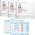 Dome Check And Deposit Register - 50 Sheet(s) - Wire Bound - 10.25" x 8.50" Sheet Size - 10 Columns per Sheet - Gray - Gray Cover - Recycled - 3 / Bundle 1 thumbnail image