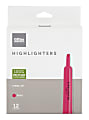 Office Depot® Brand Chisel-Tip Highlighter, 100% Recycled Plastic Barrel, Fluorescent Pink, Pack Of 12 1 thumbnail image