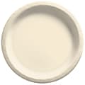 Amscan Round Paper Plates, 8-1/2”, Vanilla Crème, Pack Of 150 Plates 1 thumbnail image