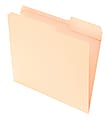 Office Depot® Brand Reinforced Tab File Folders, 2/5 Cut, Letter Size, Manila, Pack Of 100