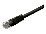 Comprehensive - Patch cable - RJ-45 (M) to RJ-45 (M) - 6 in - CAT 6 - molded, snagless, stranded - black 1 thumbnail image