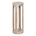 Kate and Laurel Dahl Wood Round Drink Table, 23"H x 8"W x 8"D, Whitewash 1 thumbnail image