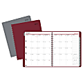 Office Depot® Brand Monthly Planner With Plastic Cover, 8" x 11", Assorted Colors, January to December 2018 (OD001610-18)